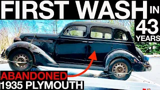 First Wash In 43 Years: 1935 Plymouth PJ Barn Find Will This 87 Year Old Engine Start?!