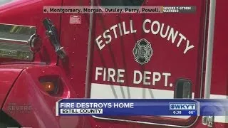 Estill County home burns while family attends church