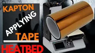 🖨️ Applying Kapton Tape to your heated bed of a 3D printer.