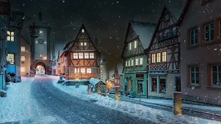 Blizzard in Rothenburg ob der Tauber, Germany┇Howling Wind┇Sounds for Sleep, Study & Relaxation