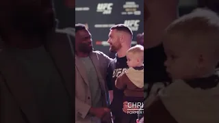 Uriah Hall and Chris Weidman HUG After Leg Break At UFC 261