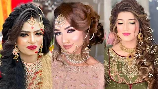 3 bridal hairstyles kashee's l wedding hairstyles for long hair l engagement look l curly hairstyles