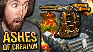 A͏s͏mongold Reacts to Ashes of Creation 100 Players SIEGE Preview - May Dev Update | NEW MMORPG 2021