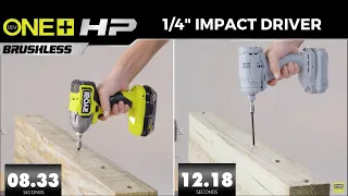 Head-to-Head: 18V ONE+ Brushless 1/4" Impact Driver