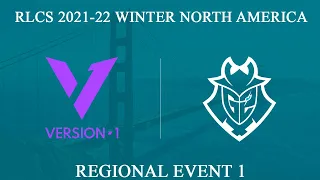 V1 vs G2 | RLCS 2021-22 Winter: North America | Version1 vs G2 Esports | 15 January 2022