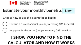 GOVERNMENT OF CANADA OLD AGE SECURITY CALCULATION - I SHOW Y0U HOW DOWN TO THE DOLLAR #OAS #CPP #GIS