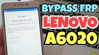 BYPASS FRP REMOVE GOOGLE ACCOUNT LENOVO VIBE K5 PLUS A6020a40 WORK 100%
