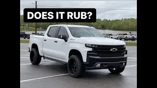 DOES IT RUB 22X12 & 33s on stock Silverado Trailboss