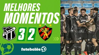 MELHORES MOMENTOS | CEARÁ 3X2 SPORT | Com emoção, o Ceará vence o Sport no Nordestão