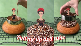 Pull me up princess doll cake - Tsunami Cake - Tiktok Foodiebeats Cake - Tsunami sprinkles Doll cake