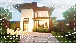 Roblox Bloxburg - No Gamepass Modern Cheap Starter House - Minami Oroi