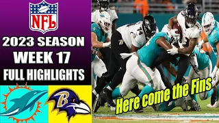 Miami Dolphins vs Baltimore Ravens WEEK 17 [FULL GAME] | NFL Highlights TODAY 2023