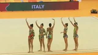 Italy 3 balls 2 ropes European Rythmic Gymnastics Guadalajara 2018