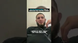 Islam Makhachev sends a message to Dustin Poirier