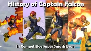 History of CAPTAIN FALCON in Competitive Super Smash Bros. (64, Melee, Brawl, Wii U) ft. Vish