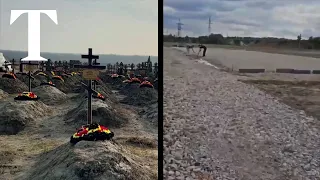 Graveyard for Wagner soldiers is demolished