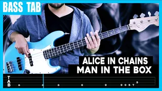 【ALICE IN CHAINS】[ Man In The Box ] cover by Cesar | LESSON | BASS TAB