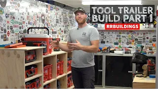 RR Buildings Tool Trailer Custom Shelving Build Out Part 1