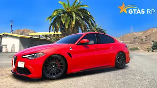 КУПИЛ И ПРОКАЧАЛ ALFA ROMEO GIULIA В ГТА 5 РП! ОБЗОР И ТЕСТ АЛЬФА РОМЕО ДЖУЛИЯ В GTA 5 RP