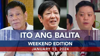 UNTV: Ito Ang Balita Weekend Edition | January 13, 2024