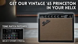 1965 Fender Princeton (vintage) Tone Match Patches // Line 6 Helix, HX Stomp, POD Go