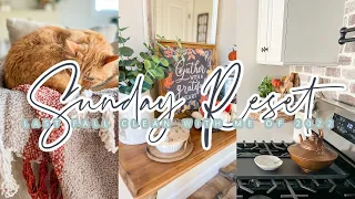 SUNDAY RESET // THANKSGIVING CLEAN WITH ME // WEEKLY CLEANING // CHARLOTTE GROVE FARMHOUSE