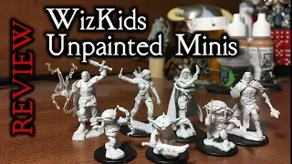 WizKids Unpainted Miniatures Review - for D&D and Pathfinder (vs. Reaper Bones)