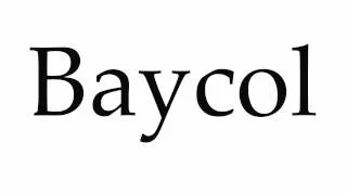 How to Pronounce Baycol