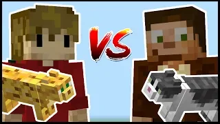 MAUI VS JELLIE: The Minecraft Cat BUILD SWAP!