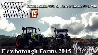 Claas Axion 830 & Case Puma 230 CVX Platinum + Great Plains Simba SL 500 - Farming Simulator 15