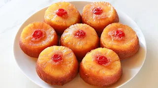 Mini Pineapple Upside Down Cakes Recipe