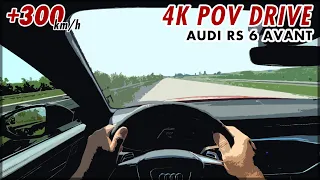 2020 AUDI RS6 Avant 600 hp 4K POV TEST DRIVE Onboard Top Speed 300 km/h Autobahn