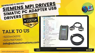 HOW TO INSTALL MPI CABLE DRIVER, SIMATIC PC ADAPTER USB PROGRAMMING CABLE DRIVER (@A2Z AUTOMATIONS)