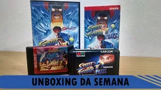 Unboxing - Street Fighter 2 e Aladdin (Mega Drive)