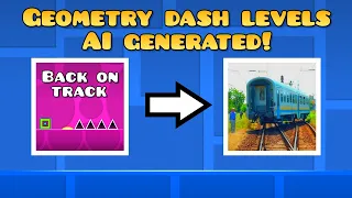 Geometry dash levels turned into AI generated images!