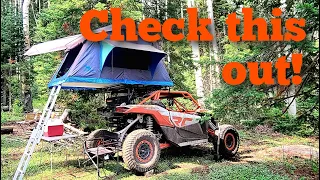 Side by side overlanding, ROOFTOP on a side by side!  UTV overlanding, Rooftop tent review.