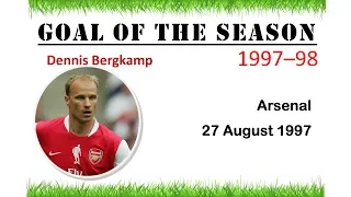 Goal of the Season 1997–98 | Dennis Bergkamp | Arsenal v Leicester City | 27 August 1997