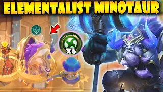 ELEMENTALIST MINOTAUR UNLI ULTI | VALE SKILL 2 | UPDRAFT | MAGIC CHESS MOBILE LEGENDS