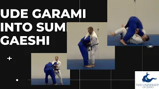 Using Ude garami to set up a sumi gaeshi attack