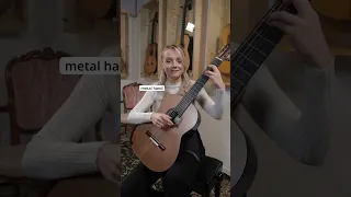 FORBIDDEN RIFF 😈 on classical guitar |⛔️BANNED from Siccas Guitars| Alexandra Whittingham |#shorts