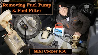 Removing the Fuel Pump & Fuel Filter from a 2001 MINI Cooper.  Testing the Level Sensors inc 🚗