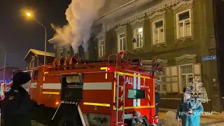 В жилом доме в Иркутске произошёл пожар