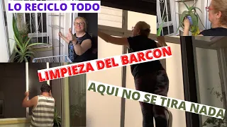 LIMPIO MI BALCON++RECICLO TODO//PEDRO ME AYUDA