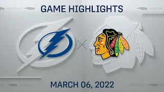 NHL Highlights | Lightning vs. Blackhawks - Mar 6, 2022