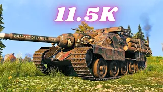 AMX 50 Foch B  11.5K Damage 9 Kills World of Tanks Replays