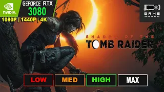 SHADOW OF THE TOMB RAIDER |  RTX 3080 BENCHMARK  | 1080P | 1440P | 4K | DLSS | 2022