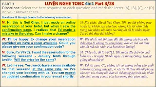 Luyện nghe TOEIC 4in1 Part 3/23 - TOEIC Listening