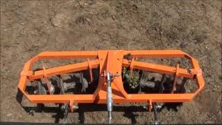 UTV Hitchworks - 2 Gang Disc Harrow on a Kubota RTV-X1120D