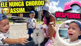 UMA DESPEDIDA DIFÍCIL PARA O MEU FILHO… 😭🥹 *chorou muito*