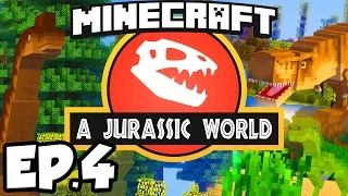 Jurassic World: Minecraft Modded Survival Ep.4 - ABANDONED MINE!!! (Rexxit Modpack)